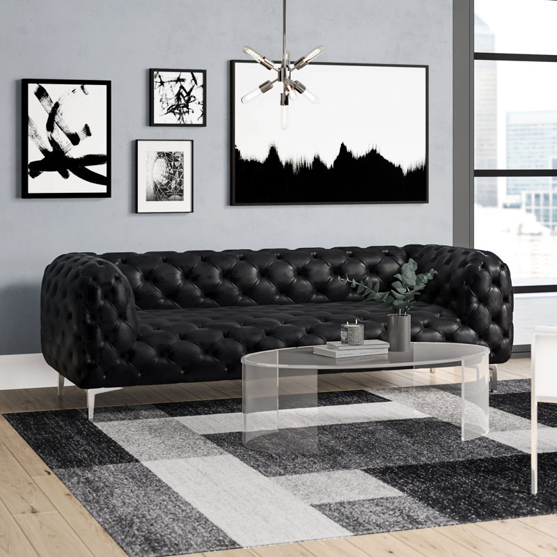 Brayden Studio® Kamden 91" Velvet Chesterfield Sofa & Reviews Wayfair